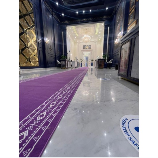 Royal corridor lavender carpets in a frame purple color 100*125