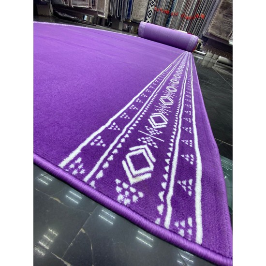Royal corridor lavender carpets in a frame purple color 100*200