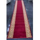 ممر ملكي رسمي اكريليك خيط مبروم فرش درج برواز لون احمر عرض 125 سم