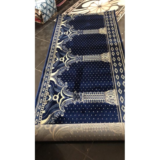 Dark blue prayer rugs