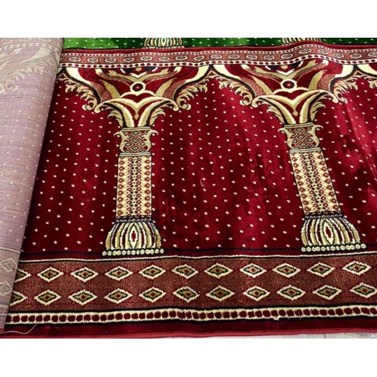 Red prayer rugs