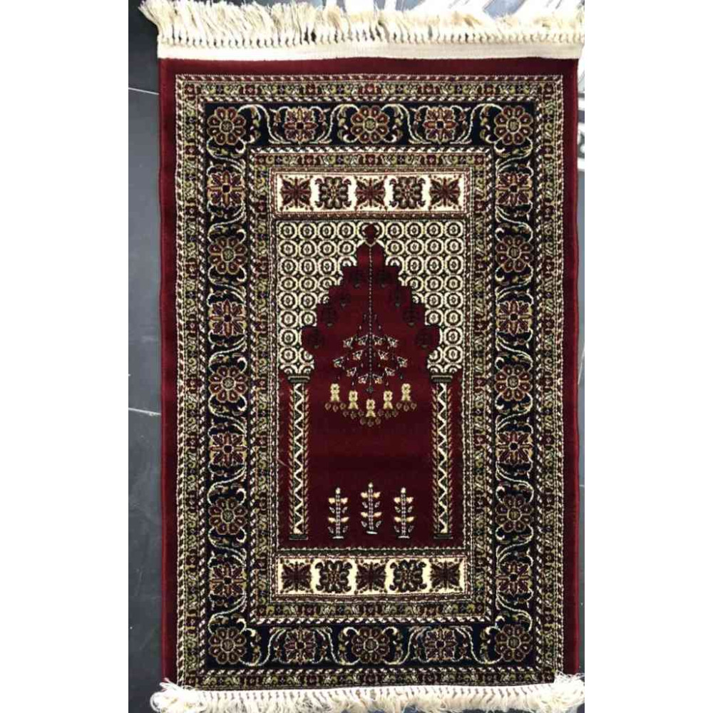 سجاد صلاة الامام الاصالة صوف خيط مبروم 75 سم*125 سم اخضر