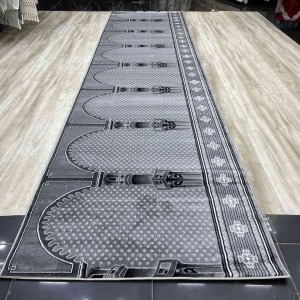 Turkish mihrab prayer rugs SC116 gray size 125*500