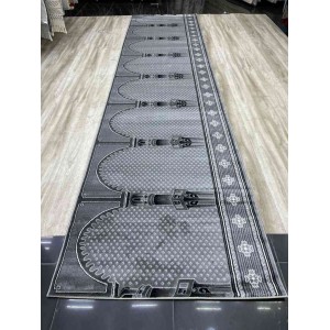 Turkish mihrab prayer rugs SC116 gray size 125*500