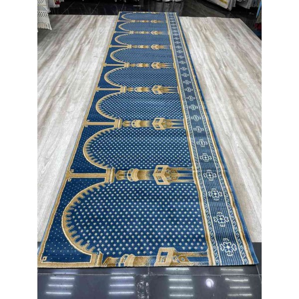 سجاد صلاة محراب تركي SC116 سماوي مقاس 125*500