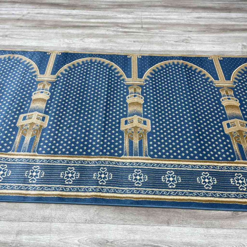 سجاد صلاة محراب تركي SC116 سماوي مقاس 125*500