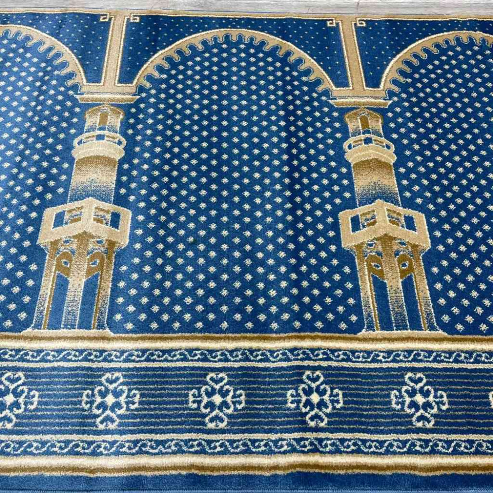 سجاد صلاة محراب تركي SC116 سماوي مقاس 125*500