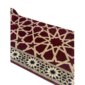 Turkish red Rawdah prayer rug size 125*1000 cm