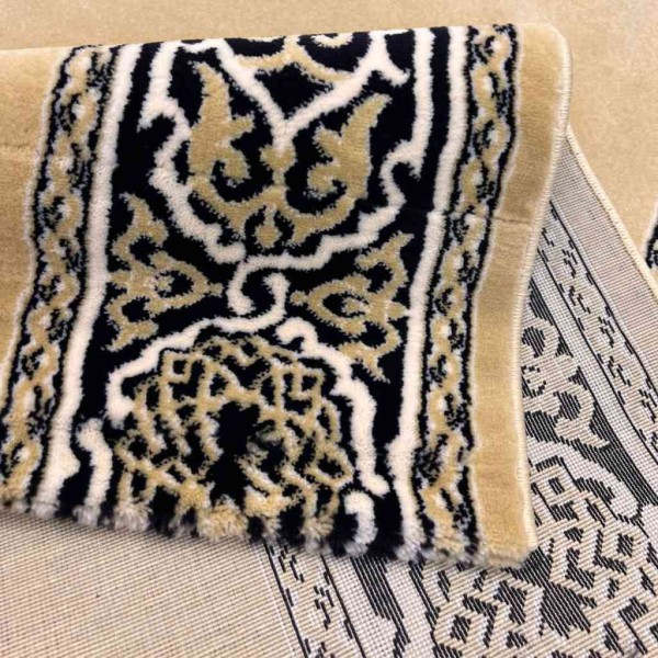سجاد صلاة مناسك تركي F301A بيج مقاس 125*1000 سم