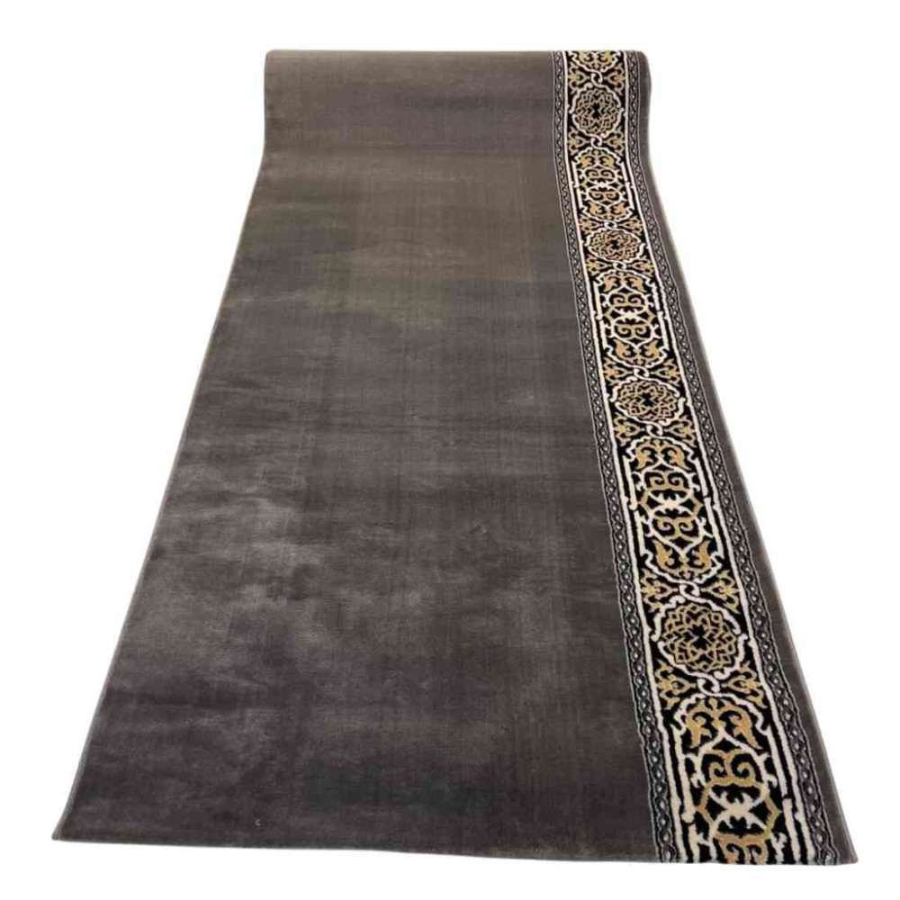 سجاد صلاة مناسك تركي F301A رصاصي مقاس 125*500 سم