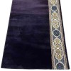 سجاد صلاة مناسك تركي F301A كحلي مقاس 125*1000 سم