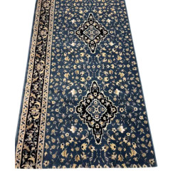 سجاد صلاة محراب تركي 4869C سماوي مقاس 125*1000 سم