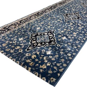 سجاد صلاة محراب تركي 4869C سماوي مقاس 125*1000 سم