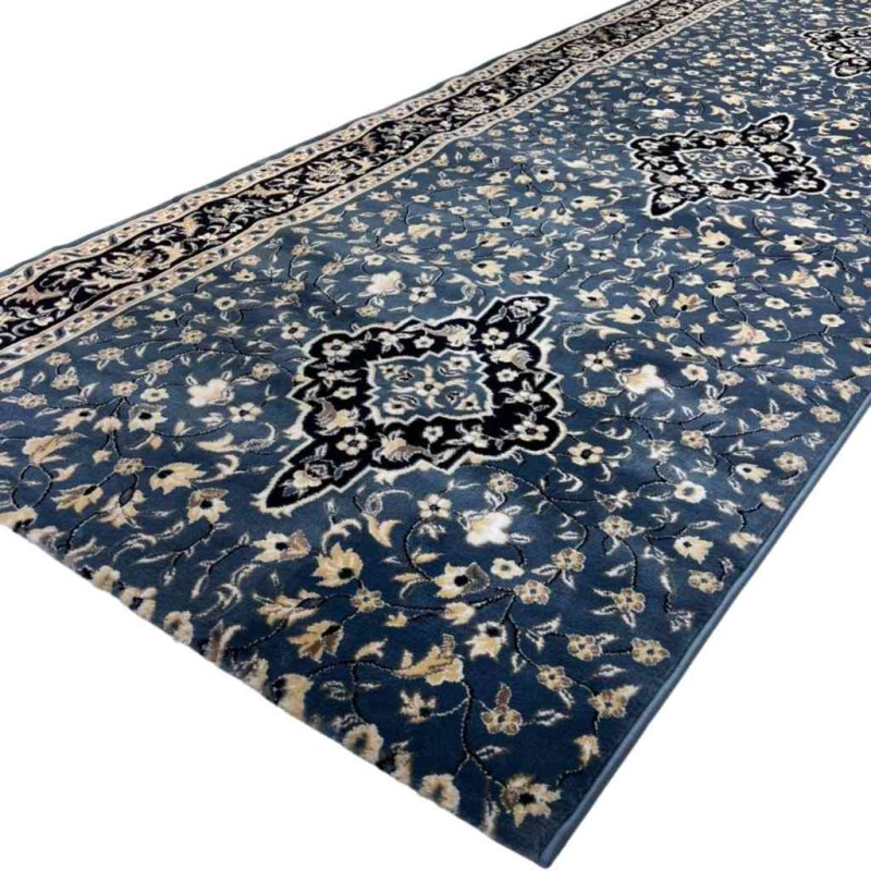 Turkish Mihrab Prayer Rug 4869C Sky Blue Size 125*1000 cm