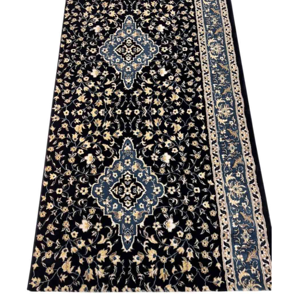 سجاد صلاة محراب تركي 4869C كحلي مقاس 125*1000 سم