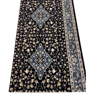سجاد صلاة محراب تركي 4869C كحلي مقاس 125*1000 سم
