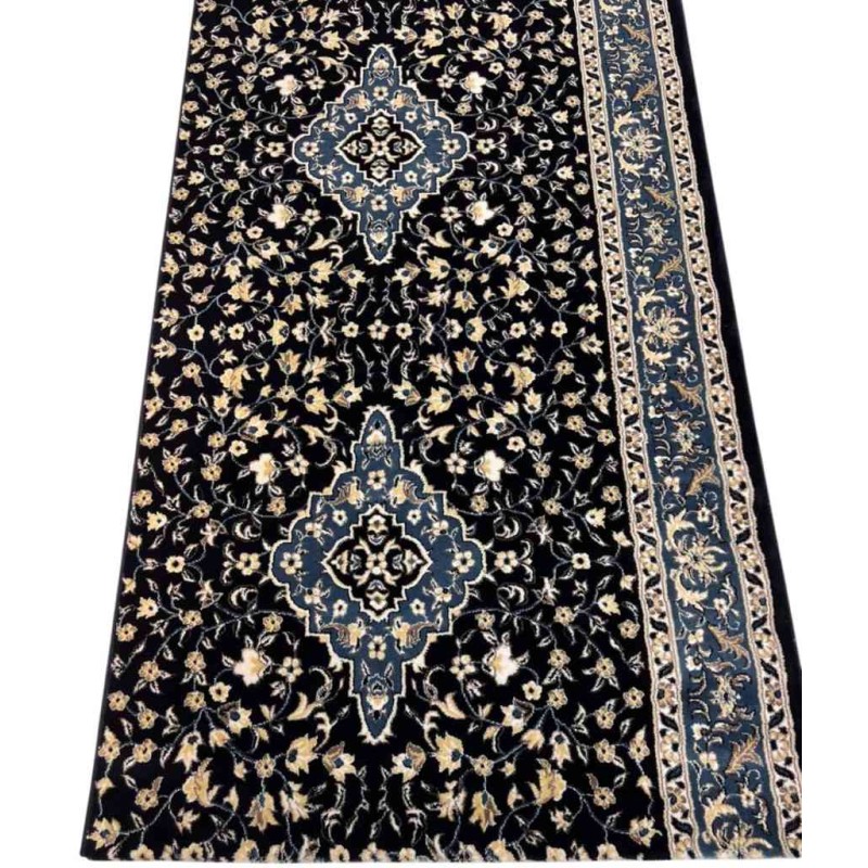 Turkish Mihrab Prayer Rug 4869C Sky navy Size 125*1000 cm