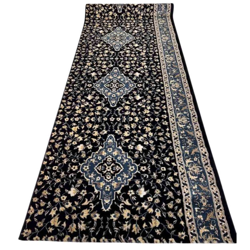 Turkish Mihrab Prayer Rug 4869C Sky navy Size 125*1000 cm