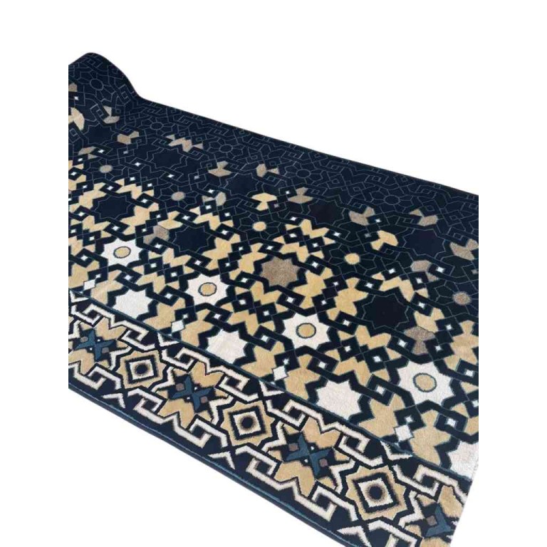 سجاد صلاة المنارة تركي كحلي مقاس 125*500 سم