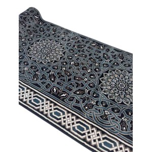 سجاد صلاة اندلس تركي كحلي مقاس 125*1000 سم