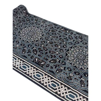سجاد صلاة اندلس تركي كحلي مقاس 125*1000 سم