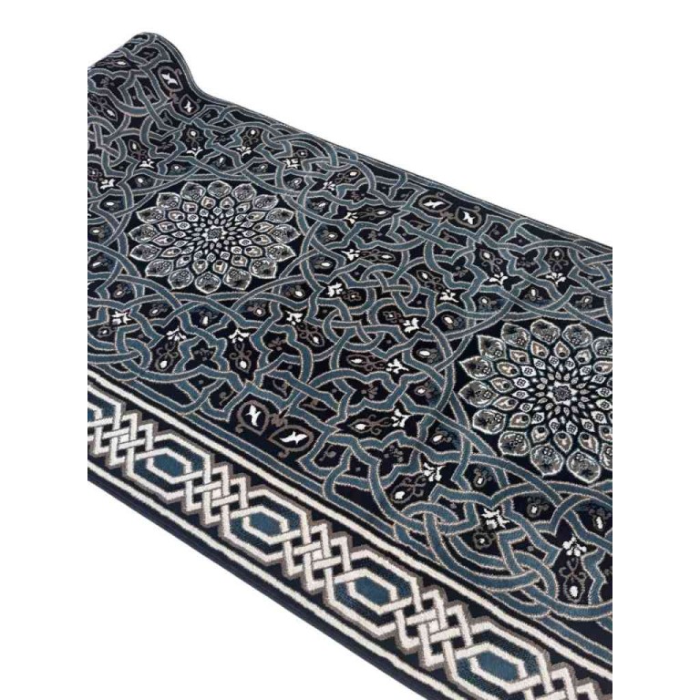 سجاد صلاة اندلس تركي كحلي مقاس 125*500 سم