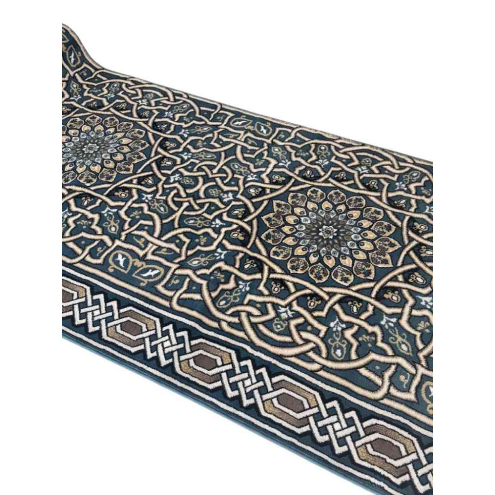 سجاد صلاة اندلس تركي سماوي مقاس 125*1000 سم