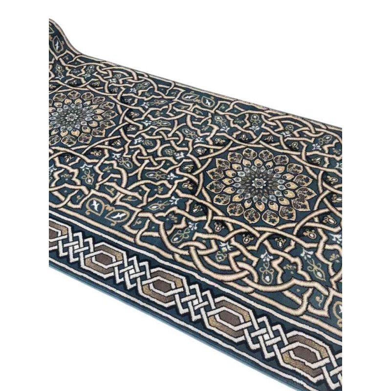 سجاد صلاة اندلس تركي سماوي مقاس 125*500 سم