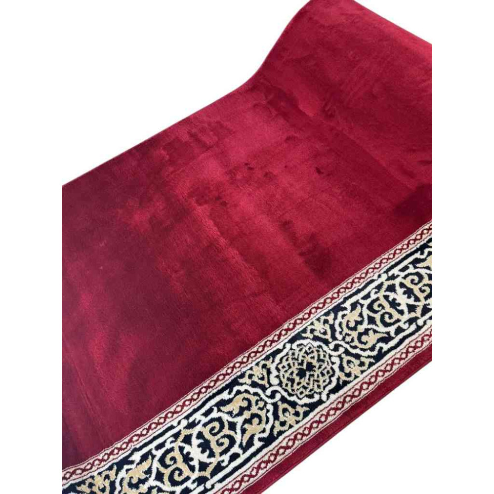 سجاد صلاة مناسك تركي F301A احمر مقاس 125*1000 سم