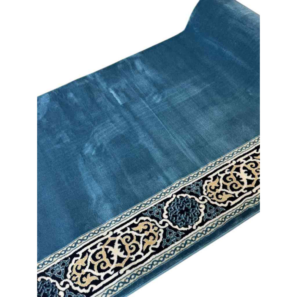 سجاد صلاة مناسك تركي F301A سماوي مقاس 125*1000 سم