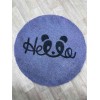 Leaf round lenses mauve color size 66*66