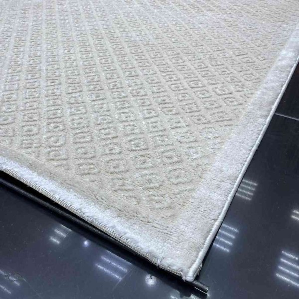 Turkish carpet silk 1991 cream size 200*300