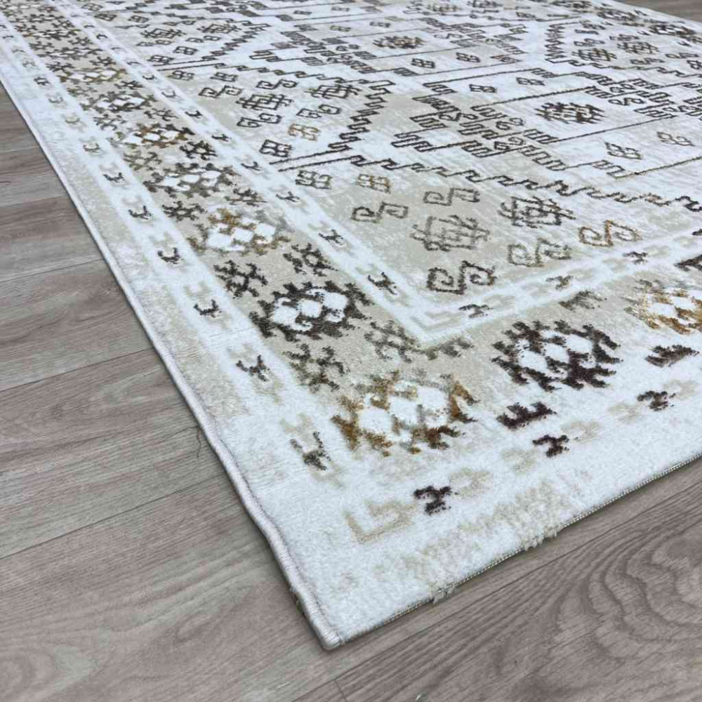 سجاد تركي ميا 11224B بيج ذهبي مقاس 80*150