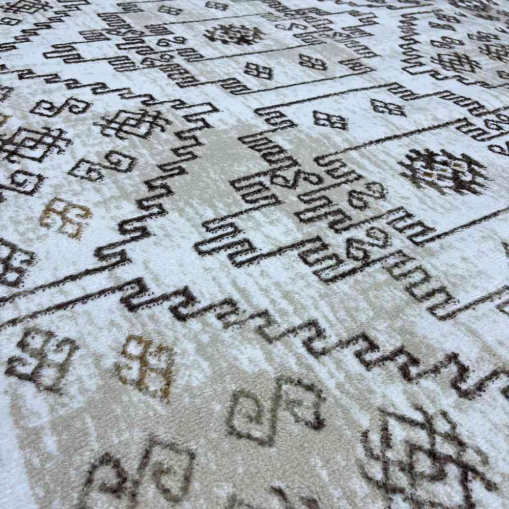 سجاد تركي ميا 11224B بيج ذهبي مقاس 80*150