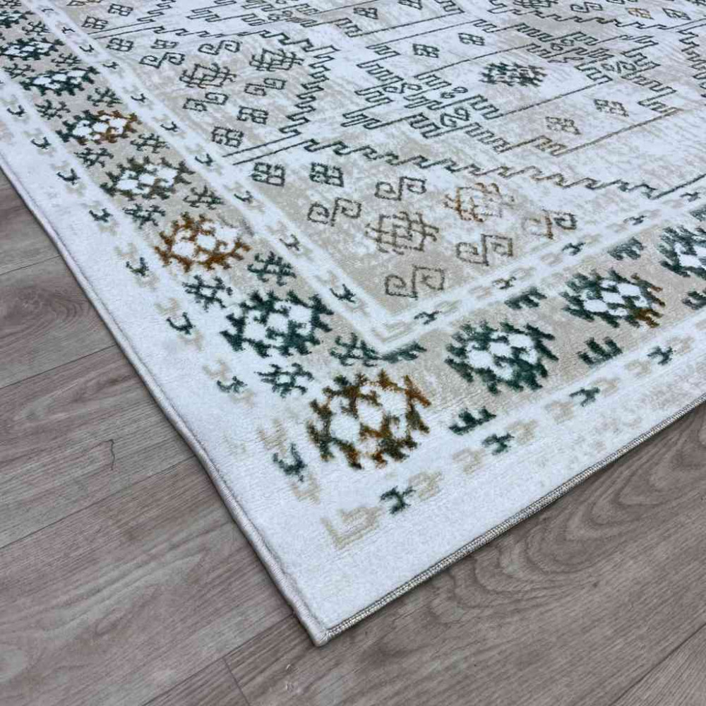 سجاد تركي ميا 11224B بيج اخضرمقاس 150*220