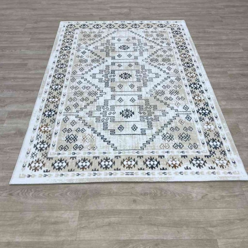 سجاد تركي ميا 11224B بيج رصاصي مقاس 150*220