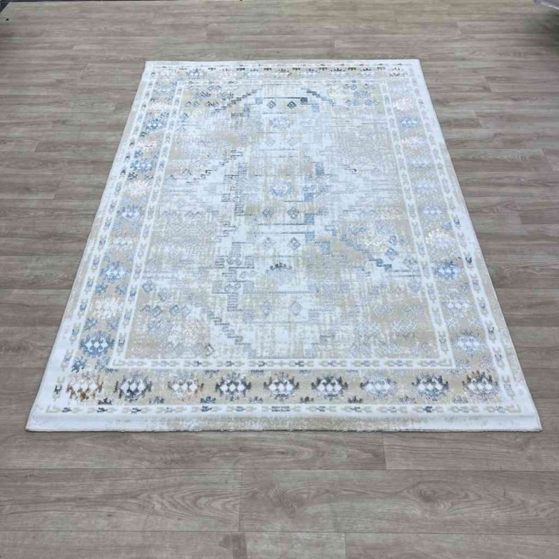 سجاد تركي ميا 11224B بيج رصاصي مقاس 150*220