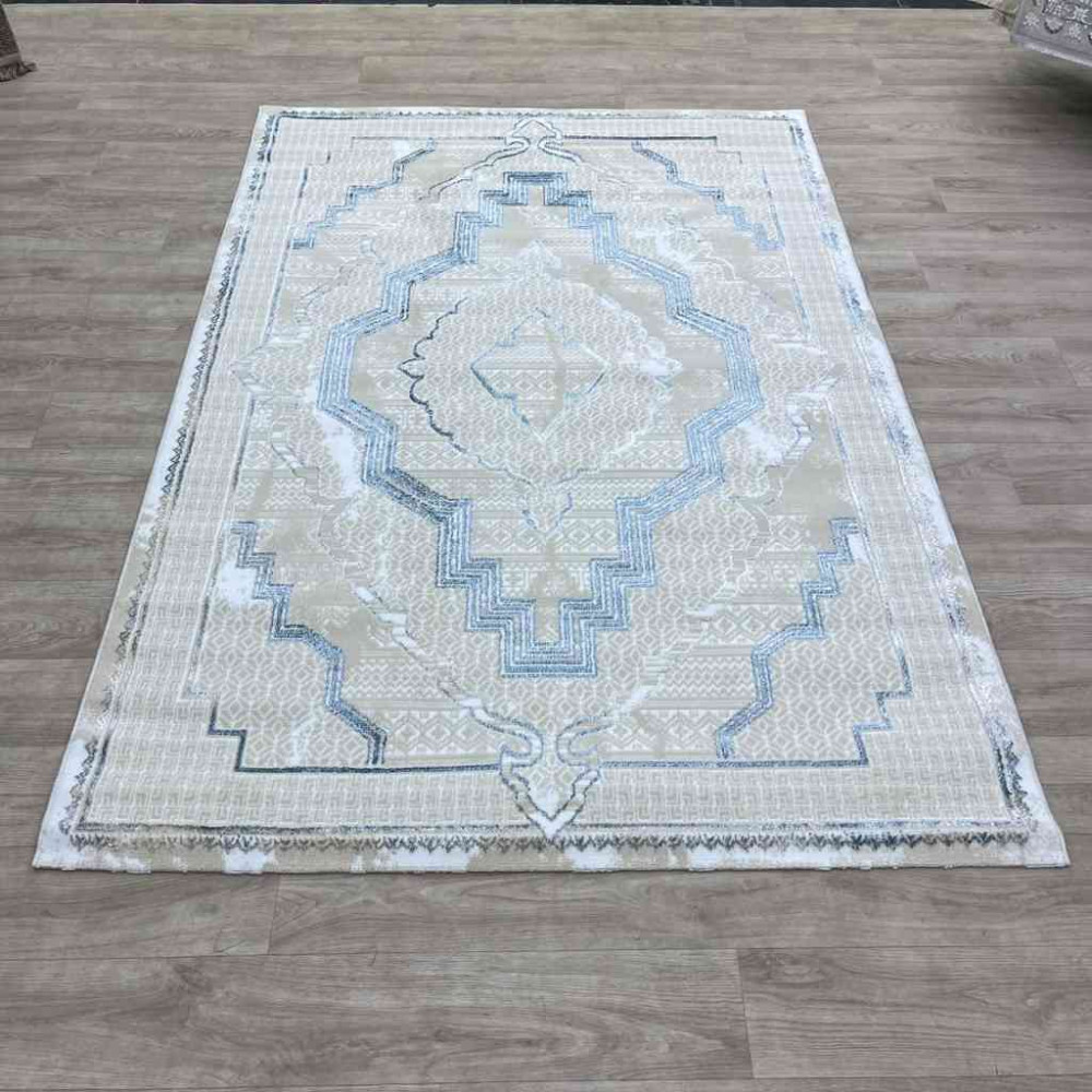 سجاد تركي ميا 11236B بيج سماوي مقاس 50*80