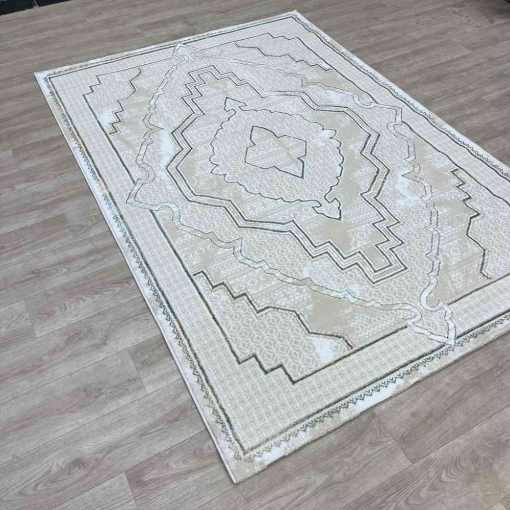 سجاد تركي ميا 11236B بيج اخضرمقاس 80*150