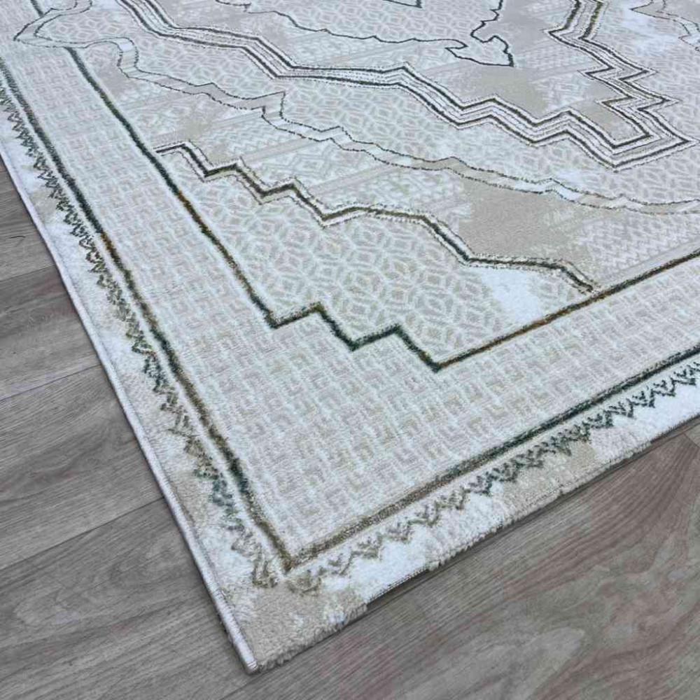 سجاد تركي ميا 11236B بيج اخضرمقاس 80*150