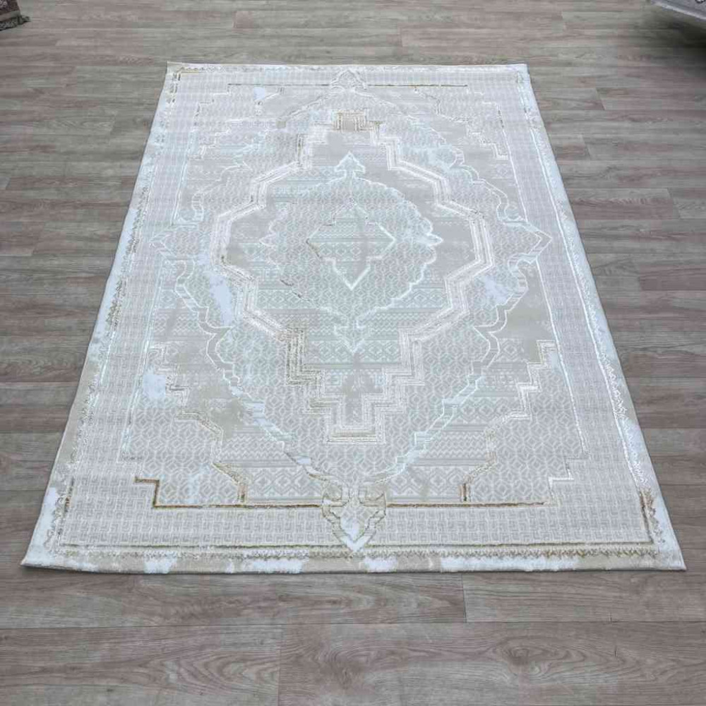 سجاد تركي ميا 11236B بيج ذهبي مقاس 80*150