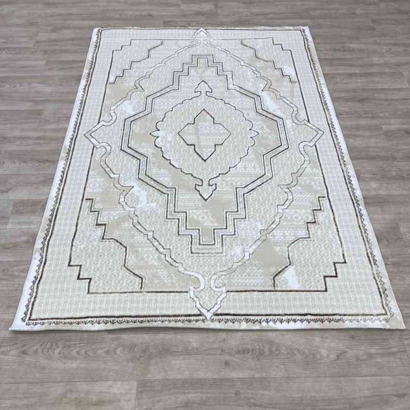 سجاد تركي ميا 11236B بيج بني مقاس 80*150