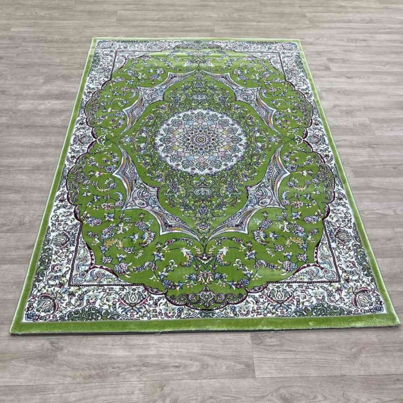 سجاد تركي احلامي كلاسيك سميك ناعم ODT97A اخضر مقاس 100*300