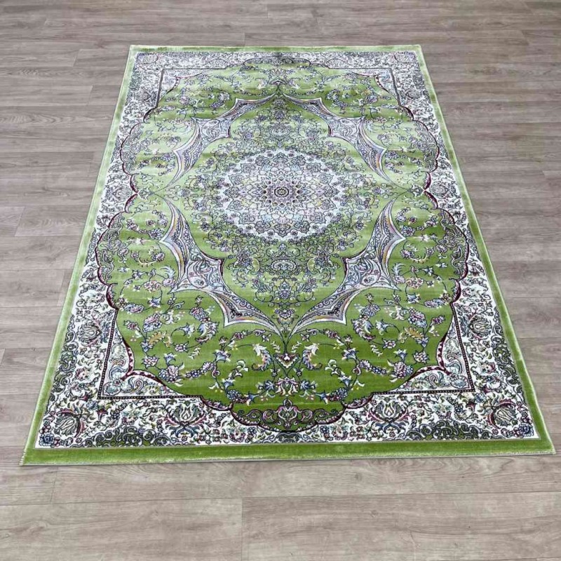 سجاد تركي احلامي كلاسيك سميك ناعم ODT97A اخضر مقاس 100*300