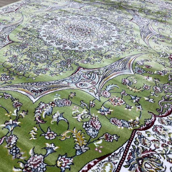 سجاد تركي احلامي كلاسيك سميك ناعم ODT97A اخضر مقاس 80*150