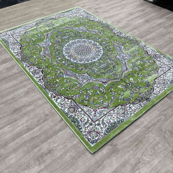 سجاد تركي احلامي كلاسيك سميك ناعم ODT97A اخضر مقاس 80*150