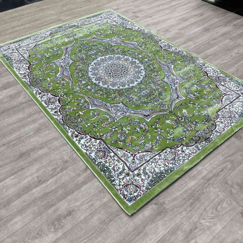 سجاد تركي احلامي كلاسيك سميك ناعم ODT97A اخضر مقاس 100*300