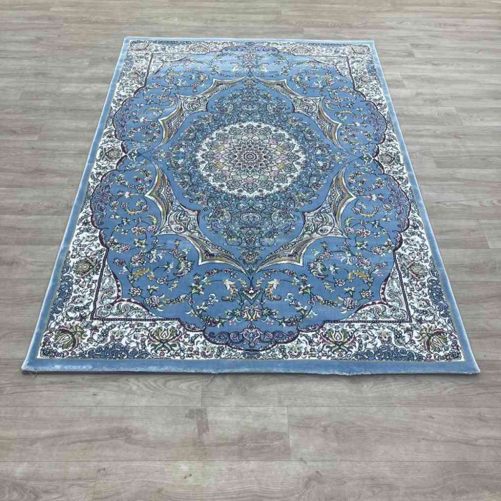 سجاد تركي احلامي كلاسيك سميك ناعم ODT97A سماوي مقاس 100*200