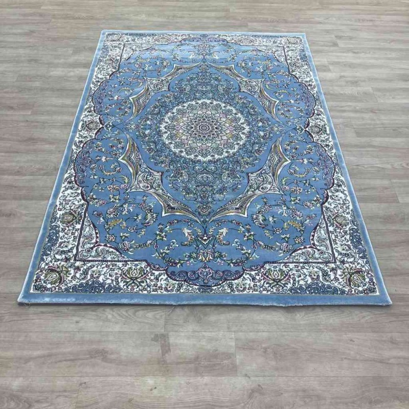 Turkish Dream Carpet Classic Thick Soft ODT97A Sky Blue Size 100*200