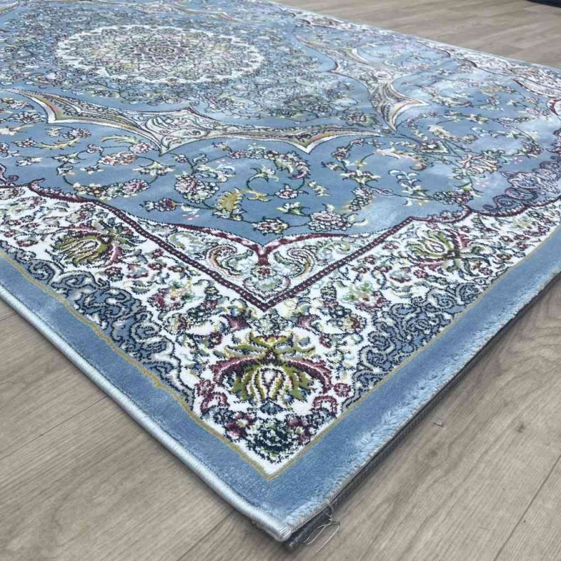 Turkish Dream Carpet Classic Thick Soft ODT97A Sky Blue Size 100*200